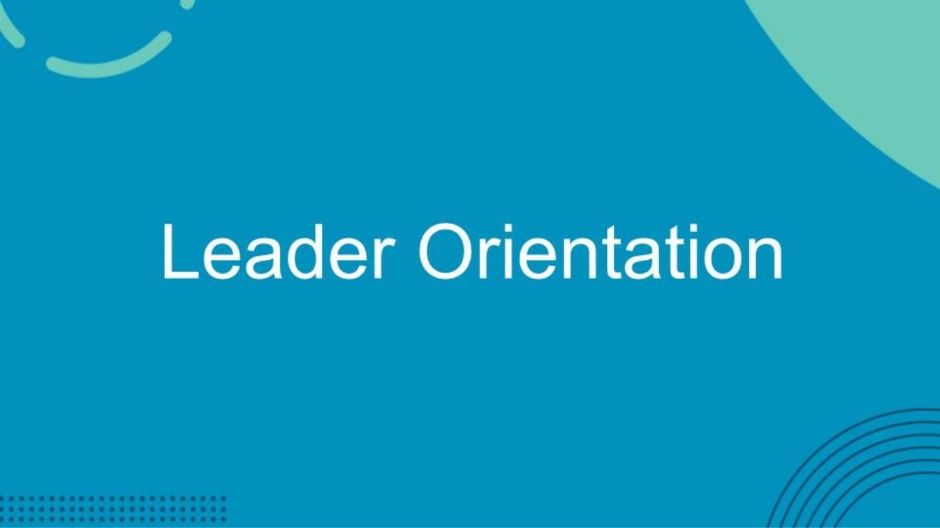 Leader Orientation Participant Guide