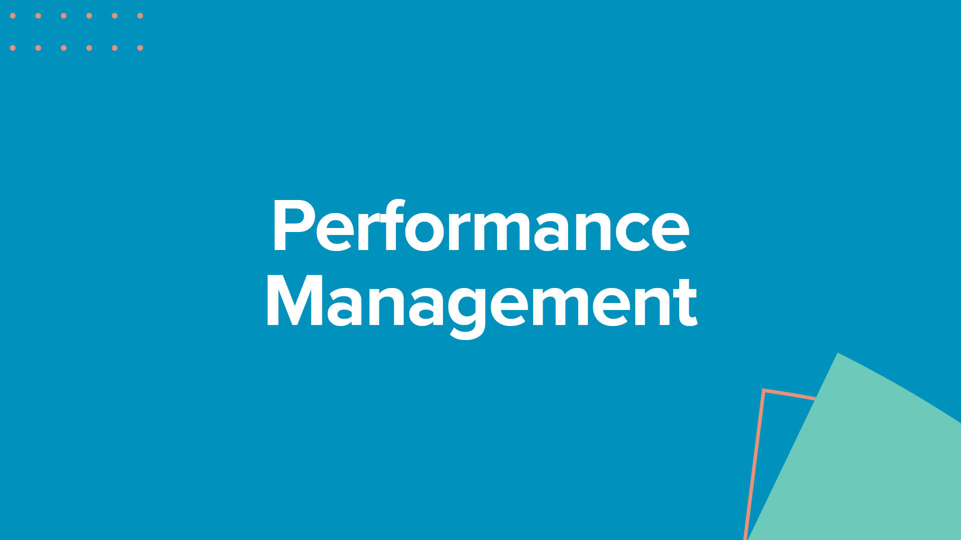 Performance Management